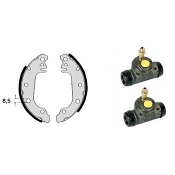 forro zapata de freno - Kit de tambor de freno BREMBO H24009