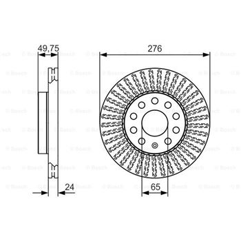 discos de freno coche - (BD 2186) Disco de freno BOSCH 0986479C47