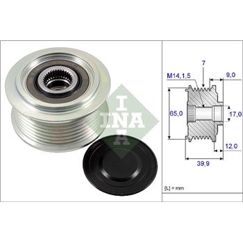 piezas sistema electrico - Rueda libre alternador INA 535 0229 10