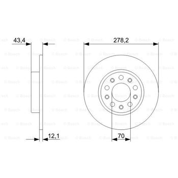 discos de freno coche - (BD1155) Disco de freno BOSCH 0986479292