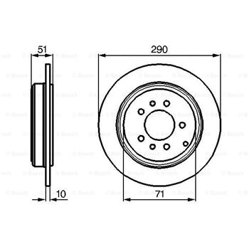 discos de freno coche - (BD646) Disco de freno BOSCH 0986478733