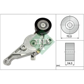 rodillo tensor correa nervada - Brazo tensor, correa poli V INA 534 0151 10