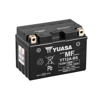 baterias de moto - Batería Yuasa YT12A-BS Combipack (con electrolito)