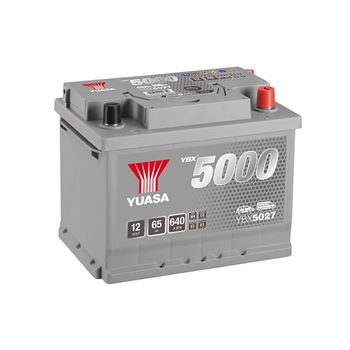 baterias de coche - Batería de arranque Yuasa YBX5027 (65Ah/640A)