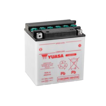 baterias de moto - Batería Yuasa YB30L-B Dry charged (sin electrolito)