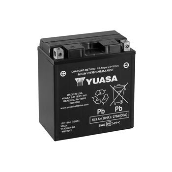 baterias de moto - Batería Yuasa YTX20CH-BS Combipack (con electrolito)