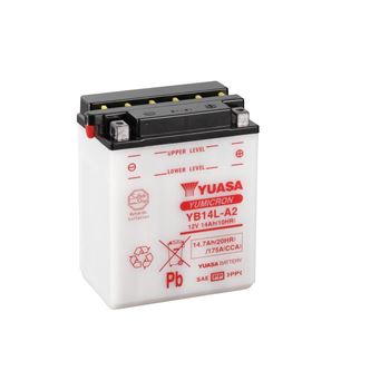 baterias de moto - Batería Yuasa YB14L-A2 Combipack (con electrolito)