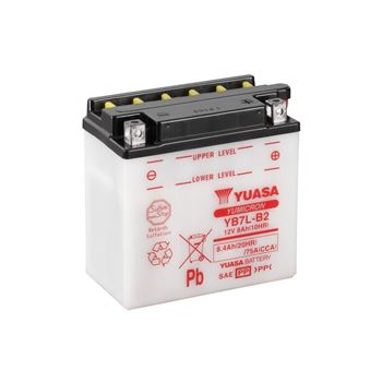 baterias de moto - Batería Yuasa YB7L-B2 Dry charged (sin electrolito)
