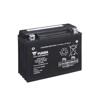 baterias de moto - Batería Yuasa YTX24HL-BS Combipack (con electrolito)