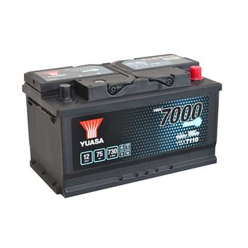 baterias de coche - Batería de arranque Start-Stop EFB Yuasa YBX7110 (75Ah/730A)