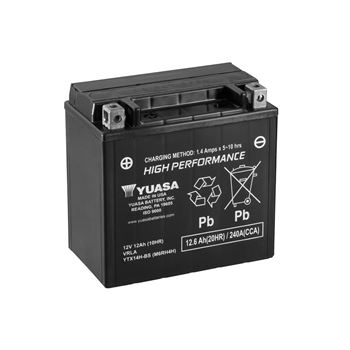 baterias de moto - Batería Yuasa YTX14H-BS Combipack (con electrolito)