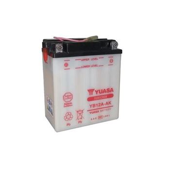 baterias de moto - Batería Yuasa YB12A-AK Dry charged (sin electrolito)