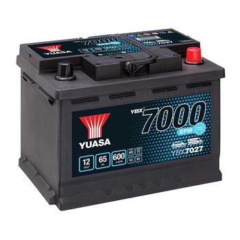 baterias de coche - Batería de arranque Start-Stop EFB Yuasa YBX7027 (65Ah/600A)