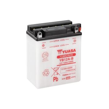 baterias de moto - Batería Yuasa YB12A-B Combipack (con electrolito)