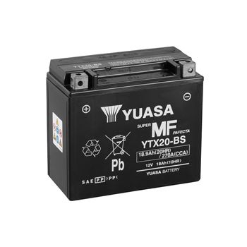 baterias de moto - Batería Yuasa YTX20-BS Combipack (con electrolito)