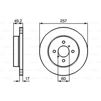 discos de freno coche - (BD881) Disco de freno BOSCH 0986478984