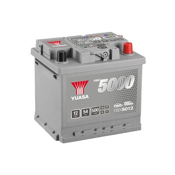 baterias de coche - Batería de arranque Yuasa YBX5012 (54Ah/500A)