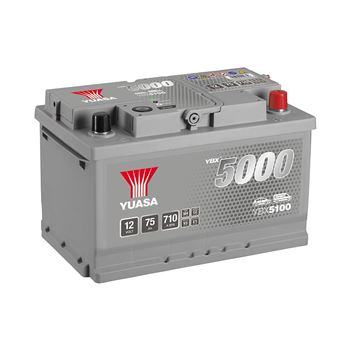baterias de coche - Batería de arranque Yuasa YBX5100 (75Ah/710A)