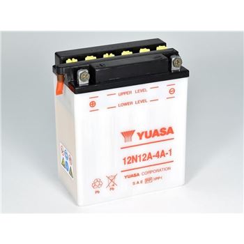 baterias de moto - Batería Yuasa 12N12A-4A-1 Combipack (con electrolito)