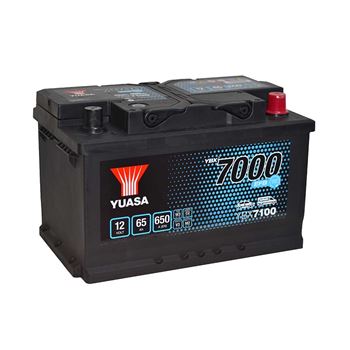 baterias de coche - Batería de arranque Start-Stop EFB Yuasa YBX7100 (65Ah/650A)