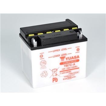 baterias de moto - Batería Yuasa YB7C-A Combipack (con electrolito)