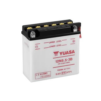 baterias de moto - Batería Yuasa 12N5.5-3B Combipack (con electrolito)