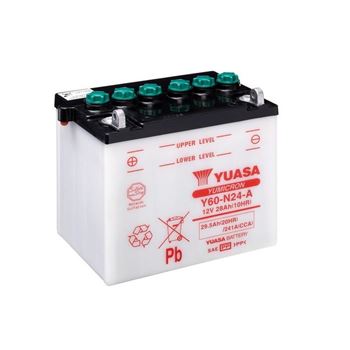 baterias de moto - .Batería Yuasa Y60-N24-A Dry charged (sin electrolito)