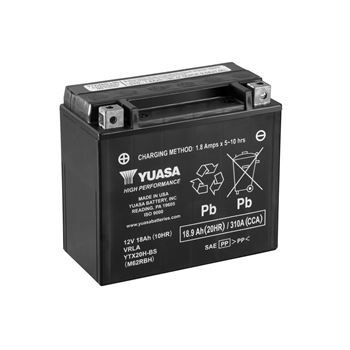 baterias de moto - Batería Yuasa YTX20H-BS Combipack (con electrolito)