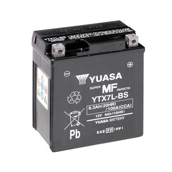 baterias de moto - Batería Yuasa YTX7L-BS Combipack (con electrolito)