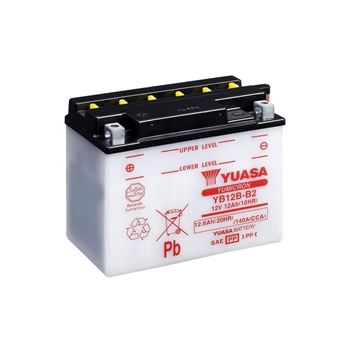 baterias de moto - Batería Yuasa YB12B-B2 Dry charged (sin electrolito)