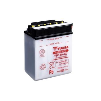 baterias de moto - Batería Yuasa YB14A-A2 Combipack (con electrolito)