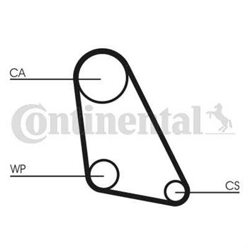 correa dentada arbol de levas - Correa dentada CONTITECH CT534