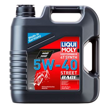 aceite moto 4t - Liqui Moly 4T Synth 5w40 Street Race 4L | 1685