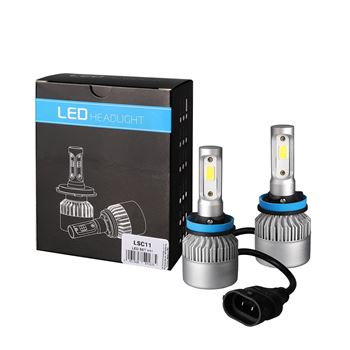 iluminacion coche - Kit bombillas LED H11 (CANBUS, 6500K) | LSC11