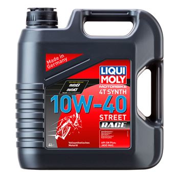 aceite moto 4t - Liqui Moly 4T Synth 10w40 Street Race, 4L