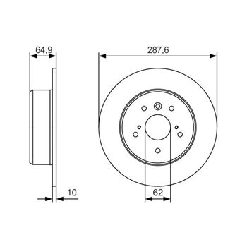 discos de freno coche - (BD2297) Disco de freno BOSCH 0986479T69