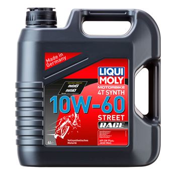 aceite moto 4t - Liqui Moly 4T Synth 10w60 Street Race 4L | 1687