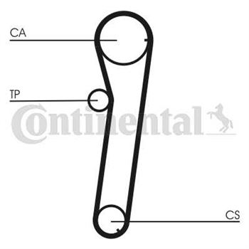 correa dentada arbol de levas - Correa dentada CONTITECH CT739