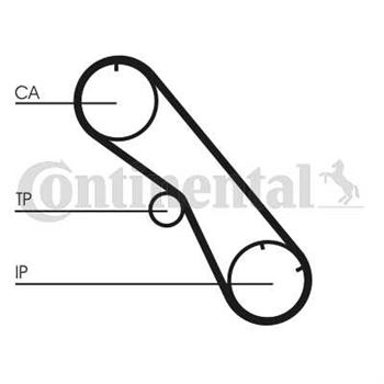 correa dentada arbol de levas - Correa dentada CONTITECH CT860