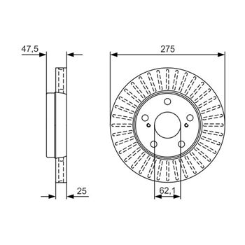 discos de freno coche - (BD2350) Disco de freno BOSCH 0986479U79