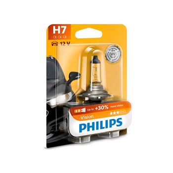iluminacion coche - Lámpara Philips Vision H7 12V 55W (Blister x1)
