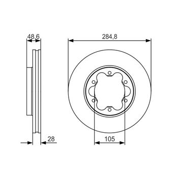 discos de freno coche - (BD1762) Disco de freno BOSCH 0986479R27