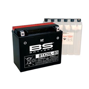 baterias de moto - Batería BS Battery BTX20L-BS (con electrolito) | BS 300610
