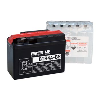 baterias de moto - Batería BS Battery BTR4A-BS (con electrolito) | BS 300624