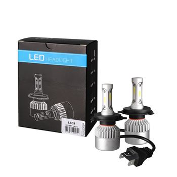 iluminacion coche - Kit bombillas LED H4 (CANBUS, 6500K) | LSC4