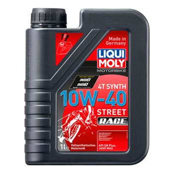 aceite moto 4t - Liqui Moly 4T Synth 10w40 Street Race, 1L