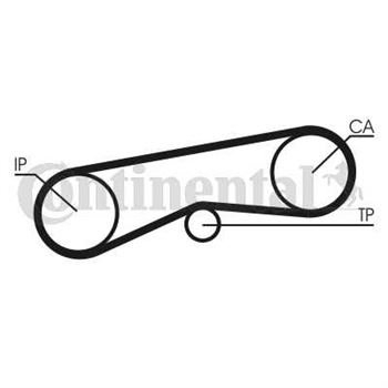 correa dentada arbol de levas - Correa dentada CONTITECH CT780