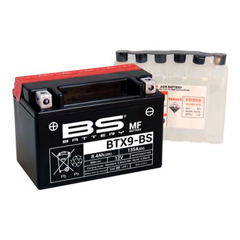 baterias de moto - Batería BS Battery BTX9-BS (con electrolito) | BS 300621
