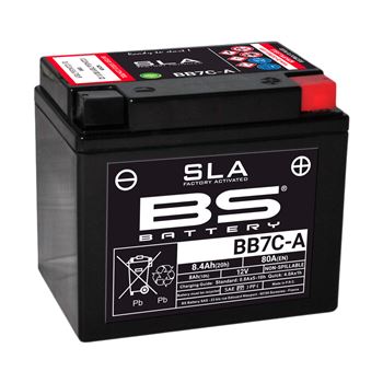 baterias de moto - Batería BS Battery SLA BB7C-A | BS 300843