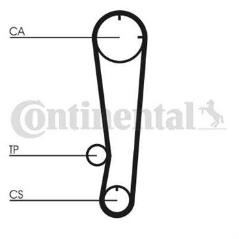 correa dentada arbol de levas - Correa dentada CONTITECH CT603